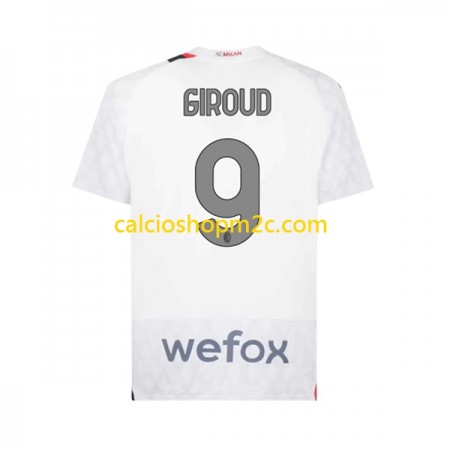 AC Milan Olivier Giroud 9 Maglia Trasferta 2023/2024 Manica Corta